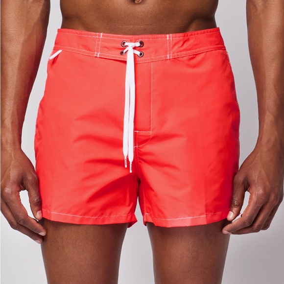 Sundek Vintage Retro Inspired Swim Trunks with Quick-Dry Fabric - Picture 2 of 8